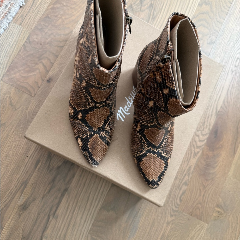 Madewell Fiona Boot in Snake Embossed Leather - Picture 6 of 8